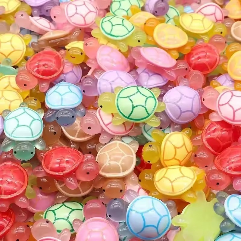 Marine Aquarium Mini - 20/50/100pcs Mini Luminous Turtle Home Decor