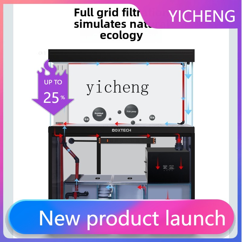 Marine Aquarium With Sump - LYY fish tank living room ecological