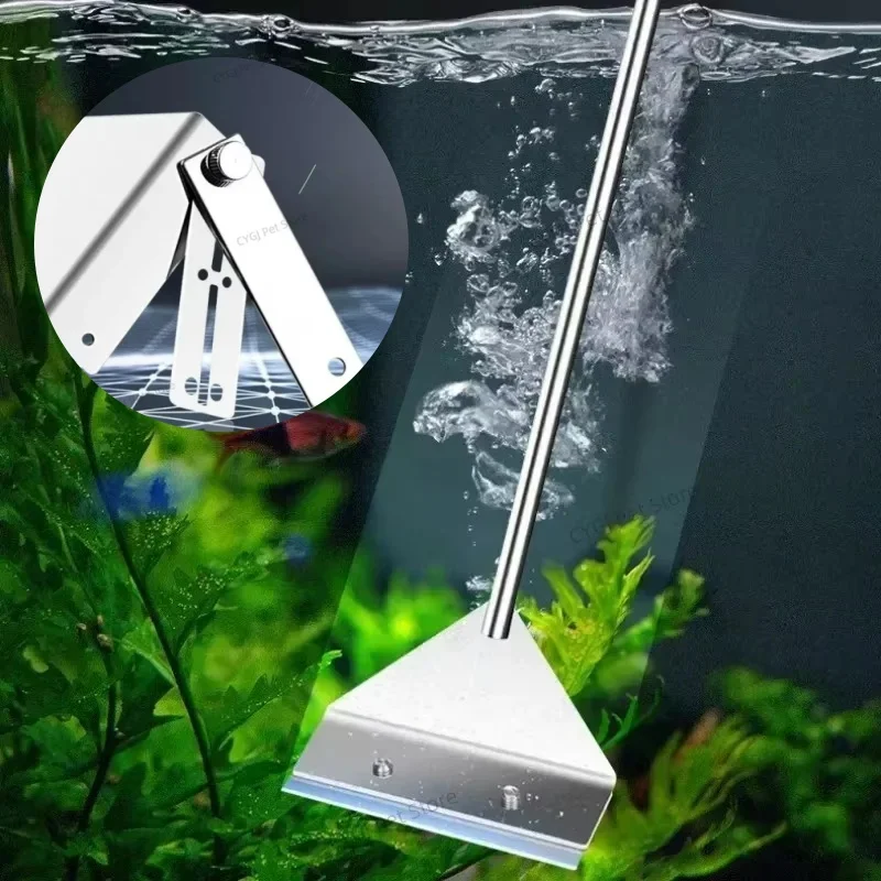 Marine Aquarium Glass Scraper - Fish Tank Cleaning Tool Flat Sand