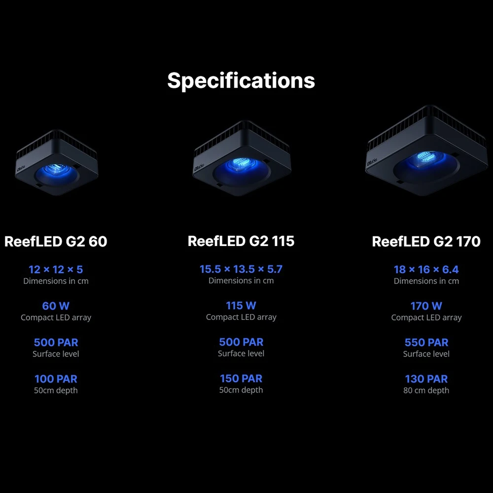 RedSea ReefLED G2 60/115/170 N - Marine Aquarium Led Lights recension och pris