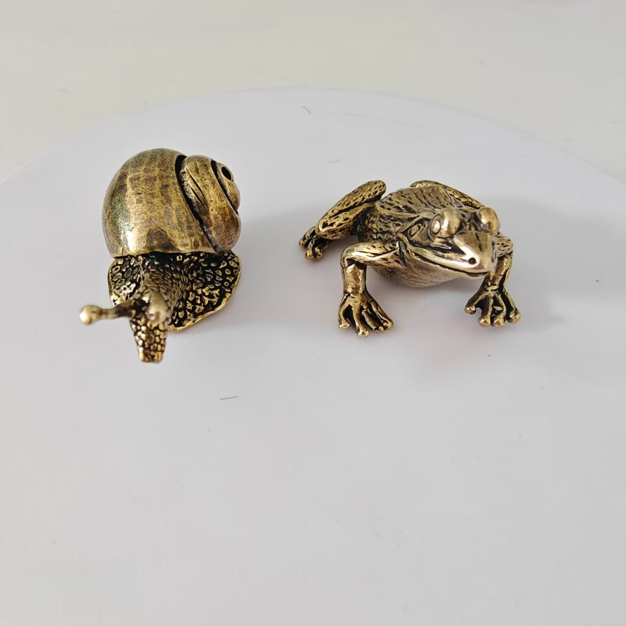 2 pieces of brass frog and sna - Marine Aquarium Mini recension och pris