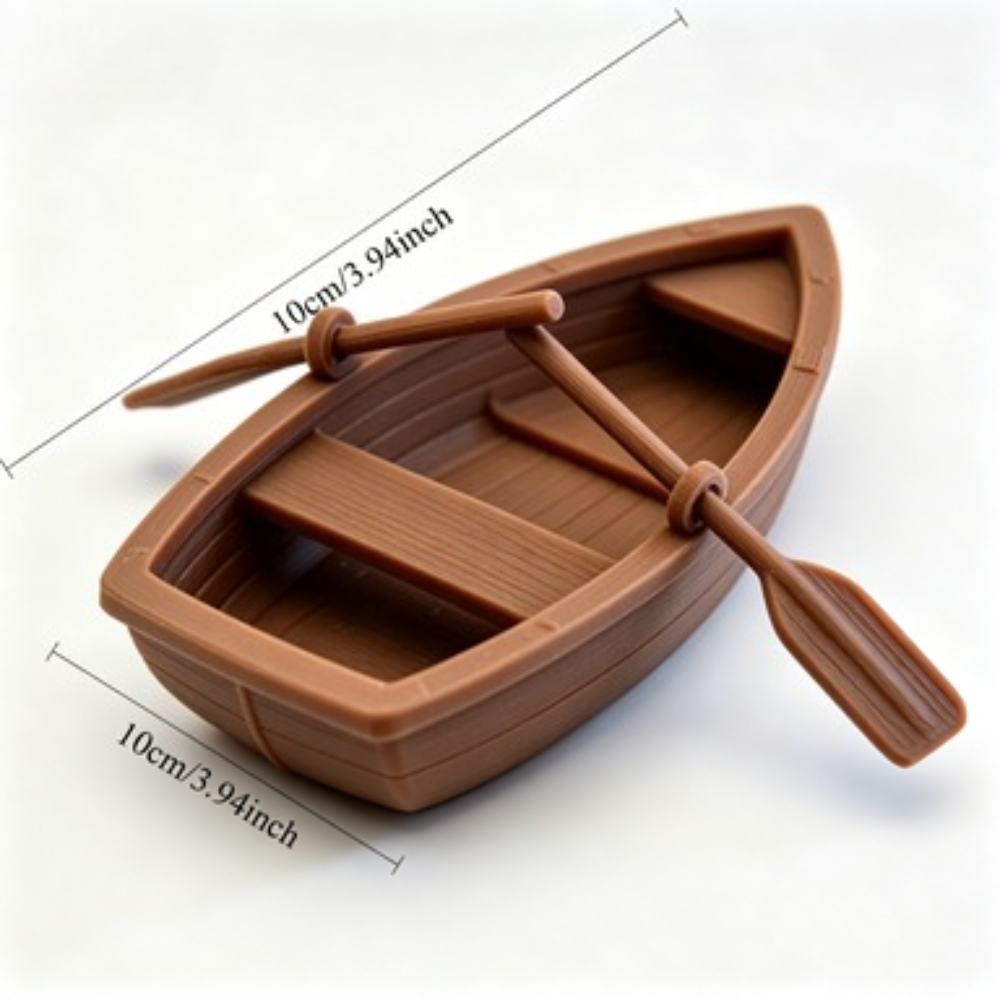 Mini Double Oar Wooden Boat Aq - Marine Aquarium Mini recension och pris