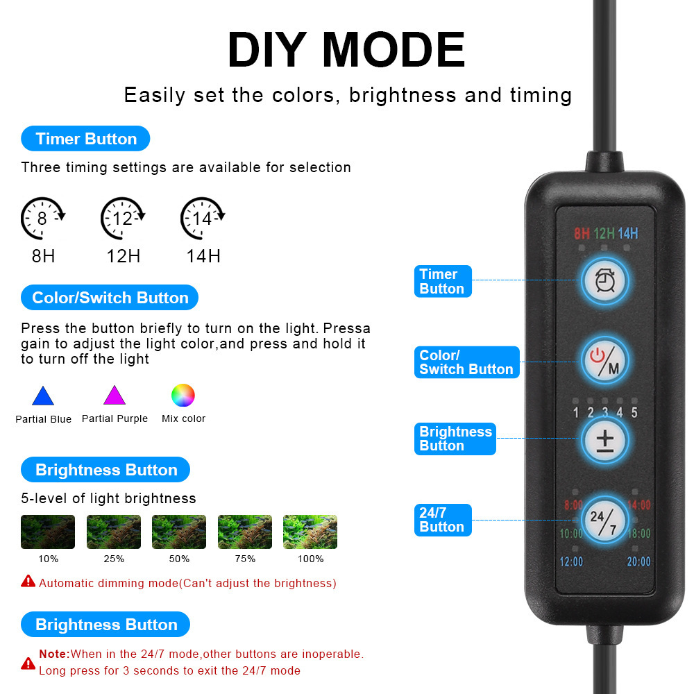 LED Aquarium Light Full Spectr - Marine Aquarium Led Lights recension och pris