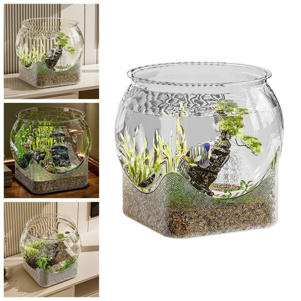 Ultra Clear Round Fish Bowl Re - Marine Aquarium With Sump recension och pris