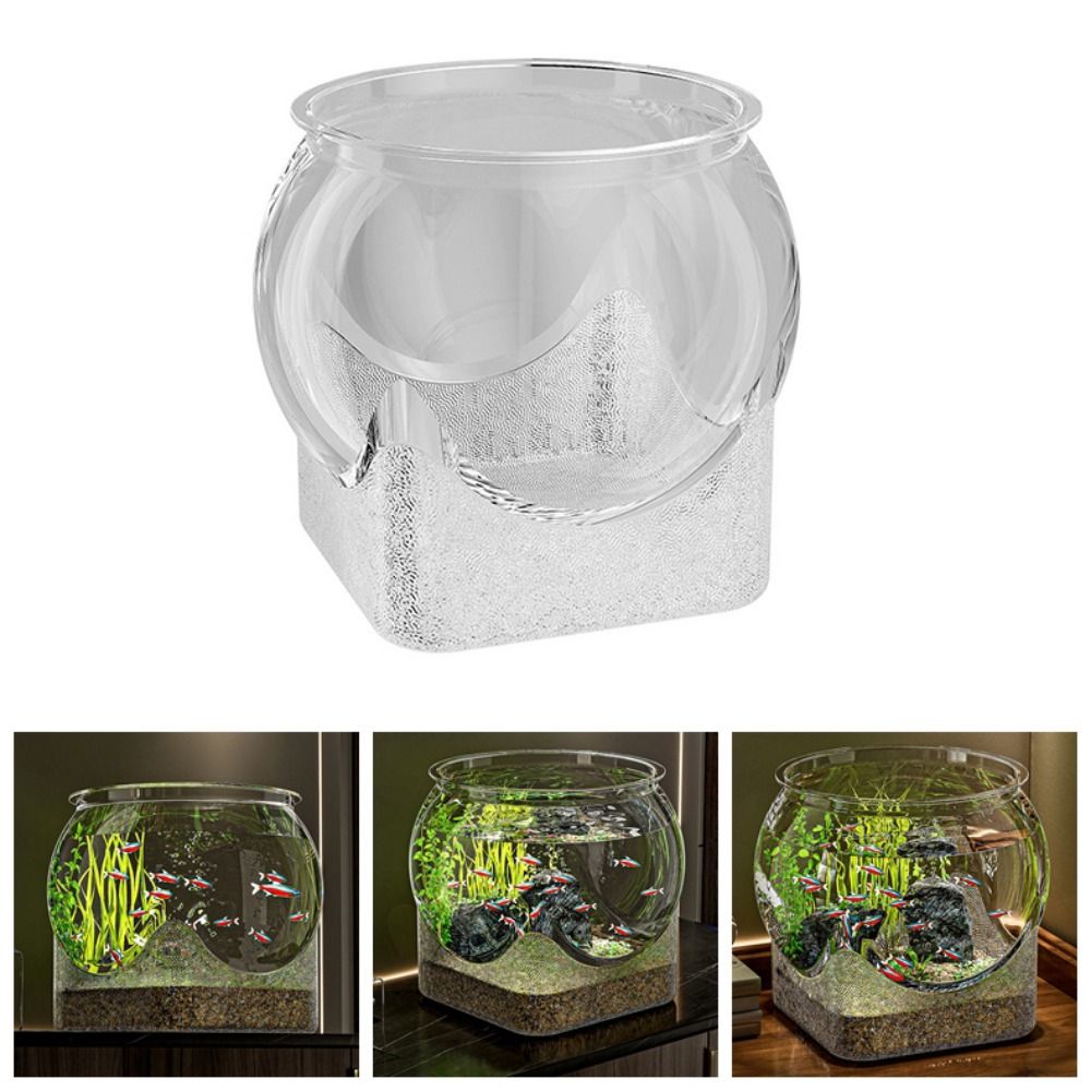 Ultra Clear Round Fish Bowl Re - Marine Aquarium With Sump recension och pris